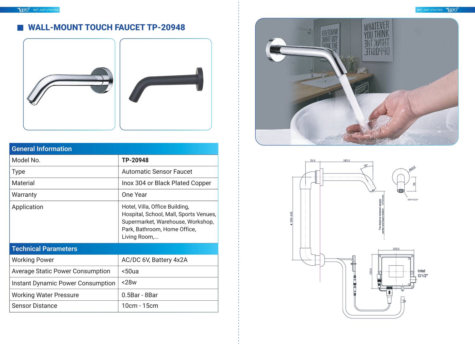 Thiết bị vệ sinh cảm ứng TPPRO Catalogue và Bảng giá mới nhất  /Page 3